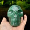 168-V-forrest.jpg Green Aventurine Skull with Pyrite Inclusions