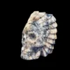 Rare Dendritic Agate Crystal Skull | Hand-Carved Shaman Style