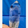 Lemurian quartz phantom point with chlorite