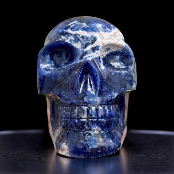 Large sodalite skull by Walmere