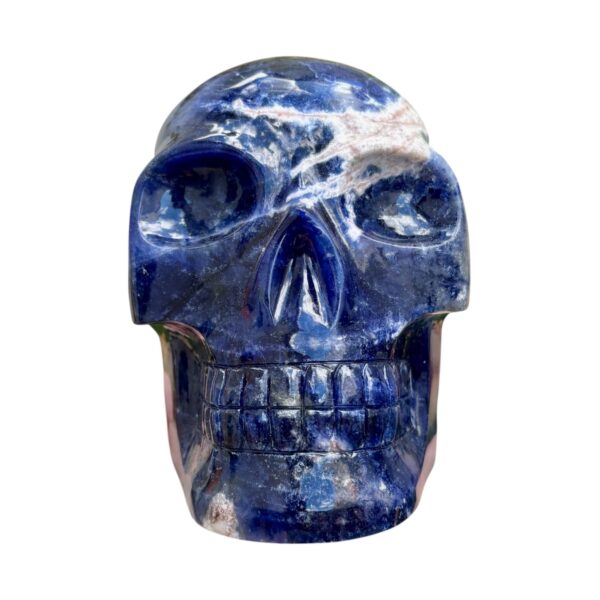 Large sodalite skull by Walmere