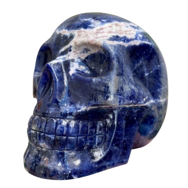 Large sodalite skull by Walmere