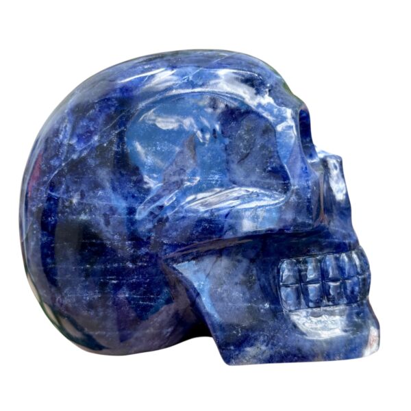 Large sodalite skull by Walmere