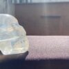 Moon quartz crystal skull