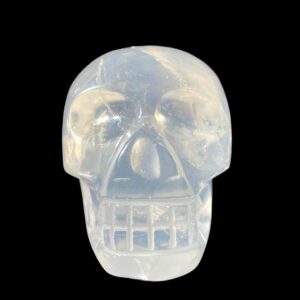 Moon quartz crystal skull