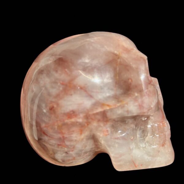 Fire Quartz Crystal Skull