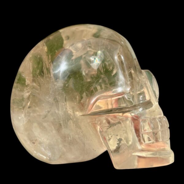 IMG_3460.jpg Large Citrine Crystal Skull with Rainbows
