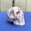 Pink Tourmaline in Albite Crystal Skull – 0.73 kg
