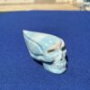 IMG_4757.jpeg Blue Trolleite Traveller Skull โ 11 cm Hand-Carved