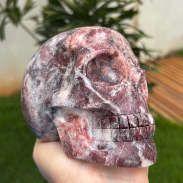 Hematite in Magnesite Crystal Skull – 1.9kg