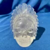IMG_5288.webp Clear Quartz Feathered Shaman Skull with Enhydro