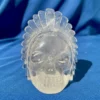 IMG_5289.webp Clear Quartz Feathered Shaman Skull with Enhydro