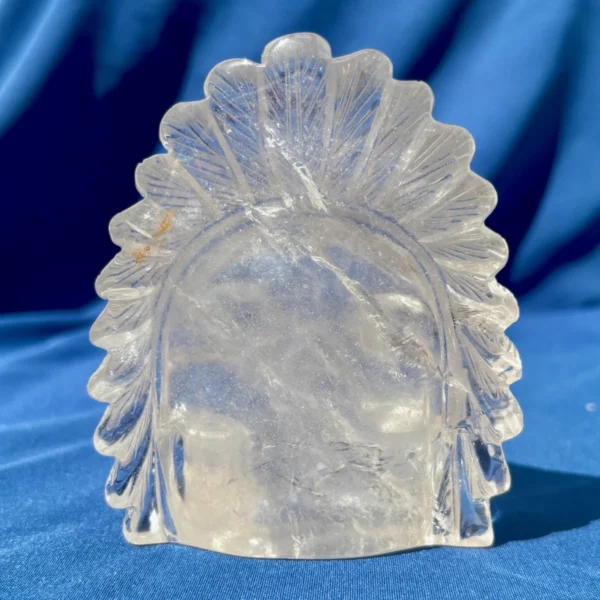 IMG_5294.webp Clear Quartz Feathered Shaman Skull with Enhydro