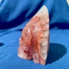 Fire Quartz Feathered Shaman Skull 760g