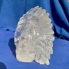 IMG_5643.webp Clear Elestial Quartz Feathered Shaman Skull