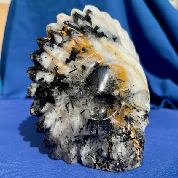 IMG_5650.webp Large Tourmaline Quartz Feathered Shaman Skull