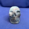 Blue Trolleite Crystal Skull – Hand-Carved – Hand-Carved