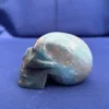 Blue Trolleite Crystal Skull – Hand-Carved – Hand-Carved