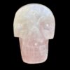 Rose quartz crystal skull