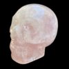 Rose quartz crystal skull