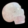 Rose quartz crystal skull