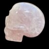 Rose quartz crystal skull