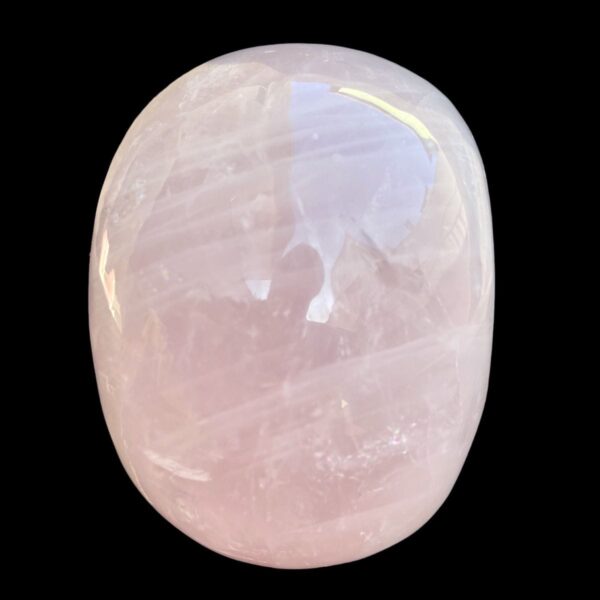 Rose quartz crystal skull