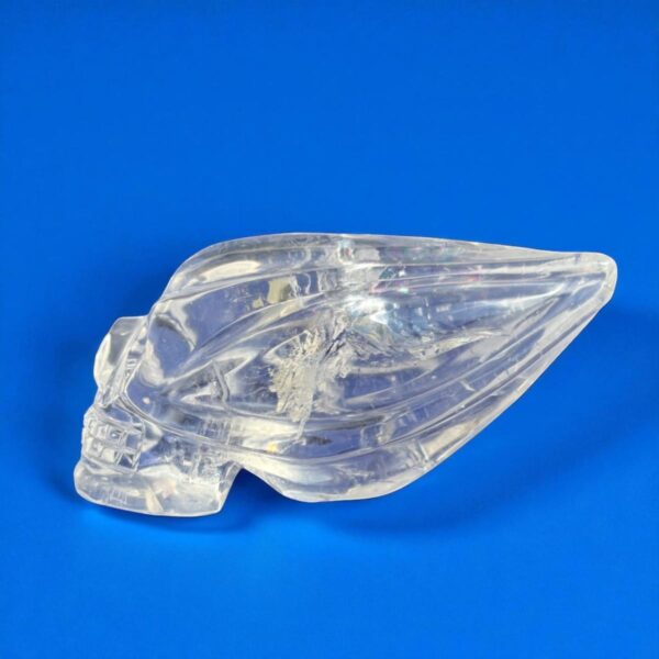 Top-Quality Lemurian Quartz Traveler Skull