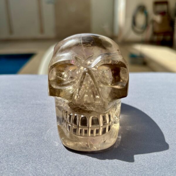 Lemurian Smoky Quartz Skull
