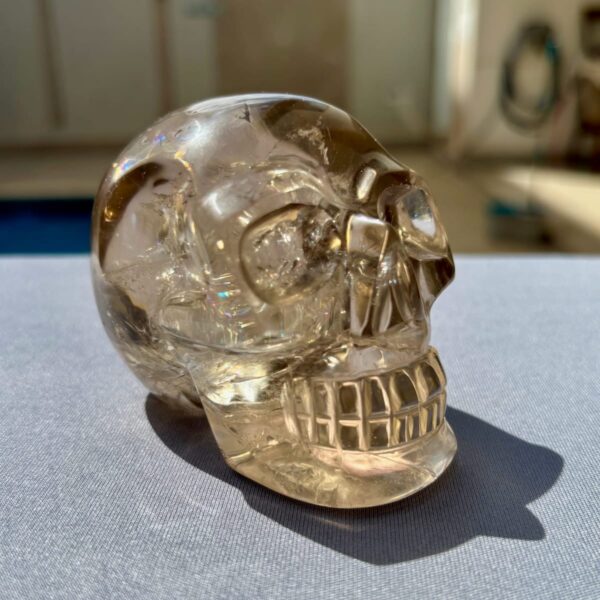 Lemurian Smoky Quartz Skull