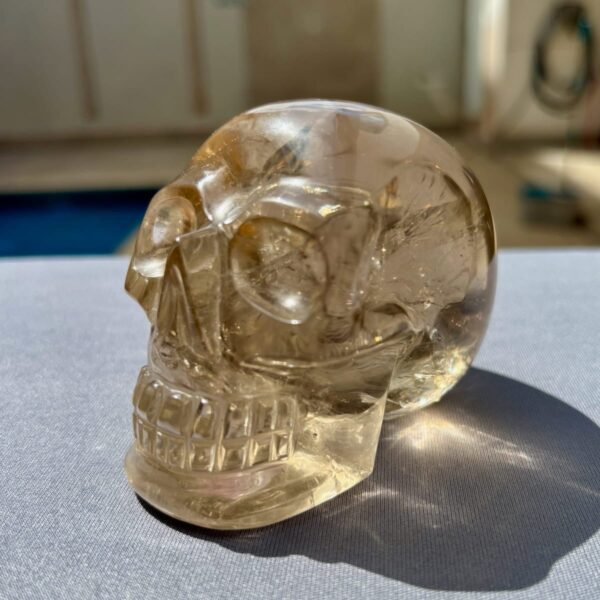 Lemurian Smoky Quartz Skull