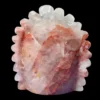 Fire Quartz Feathered Shaman Skull 760g