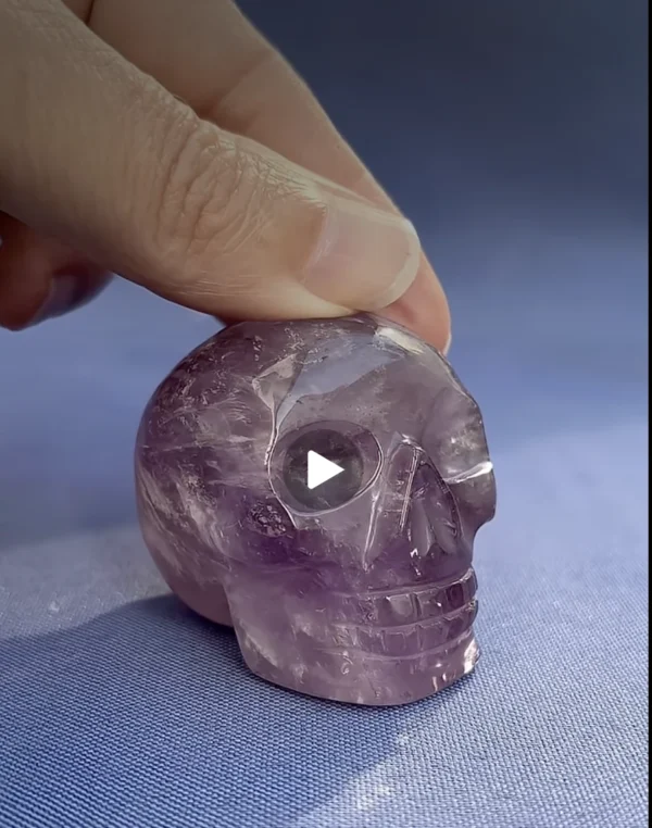 Transparent Amethyst Crystal Skull