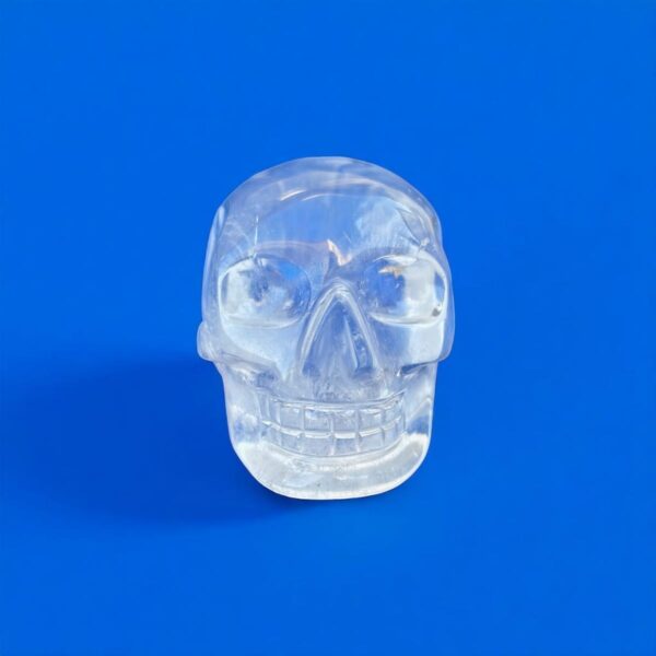 clear-quartz-crystal-skull-1-1.jpg Small Clear Quartz Crystal Skull with Rainbow