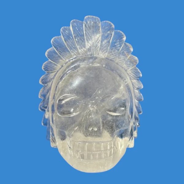 clear-quartz-feathered-shaman-skull2.webp Clear Quartz Feathered Shaman Skull with Enhydro