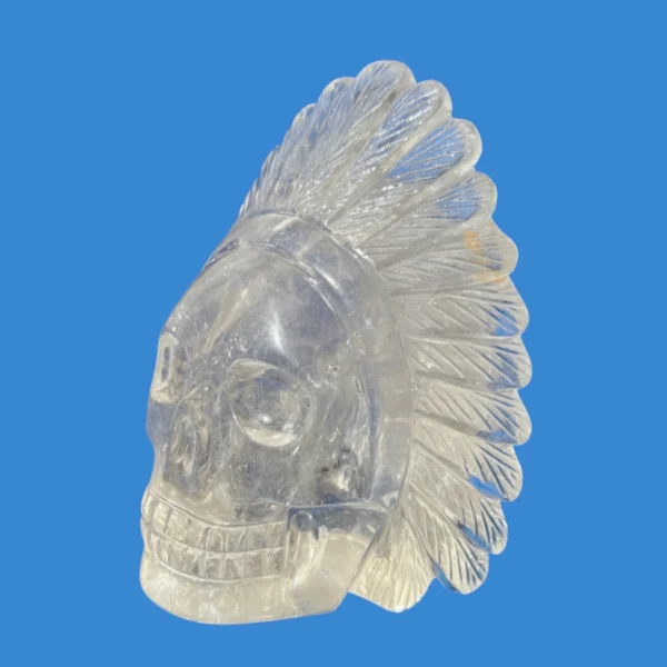 clear-quartz-feathered-shaman-skull4.webp Clear Quartz Feathered Shaman Skull with Enhydro
