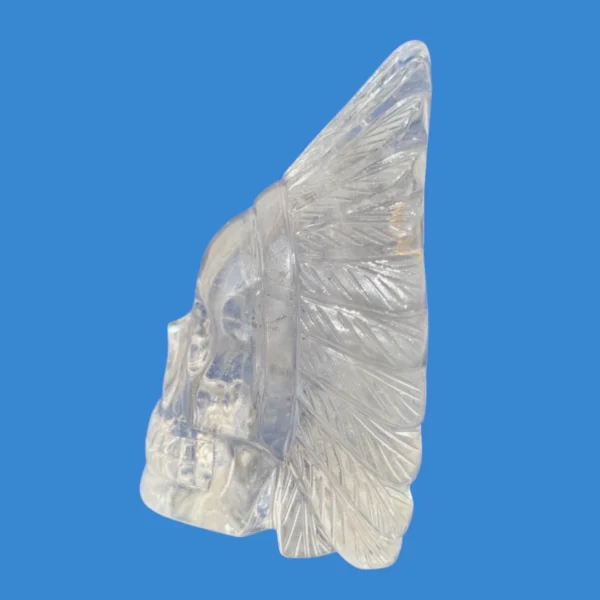 clear-quartz-feathered-shaman-skull6.webp Clear Quartz Feathered Shaman Skull with Enhydro