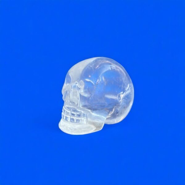 High-Brilliance Clear Quartz Skull – 106g Pocket-Sized Power