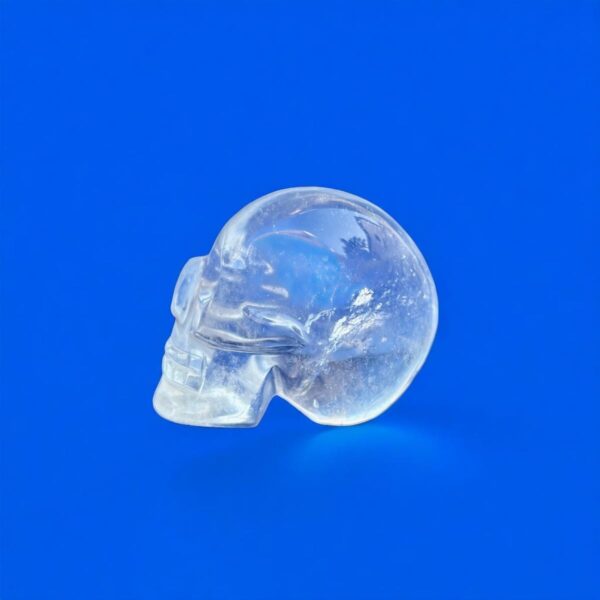 High-Brilliance Clear Quartz Skull – 106g Pocket-Sized Power