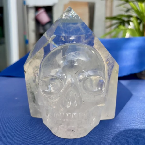 large-clear-quartz-crystal-skull-natural-point.webp Large Clear Quartz Crystal Skull on Natural Point