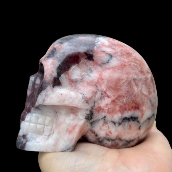 Magnesite with Iron & Manganese Crystal Skull – 987g