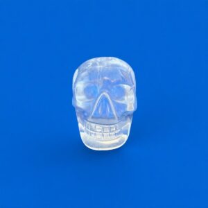 Mini clear quartz crystal skull