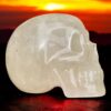 opalized-citrine-skull-at-sunset4-1.jpg Life-size Opalized Citrine Skull