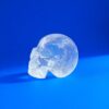 Small Clear Quartz Skull with Rainbows – 81g Bright Energy