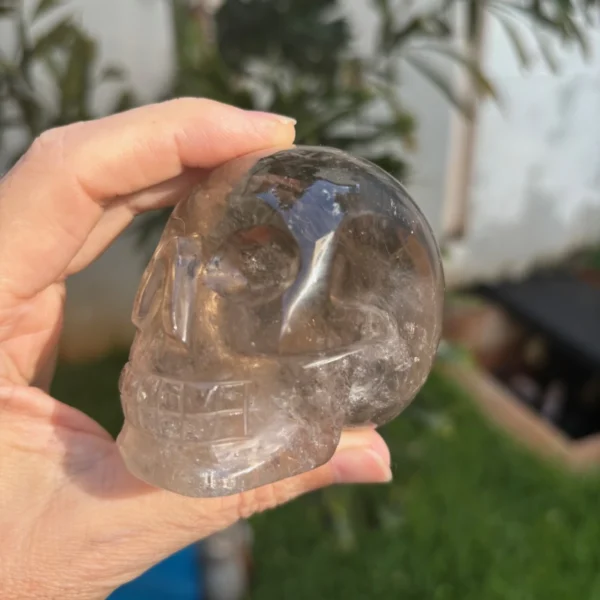 Smoky Quartz Crystal Skull - 336g