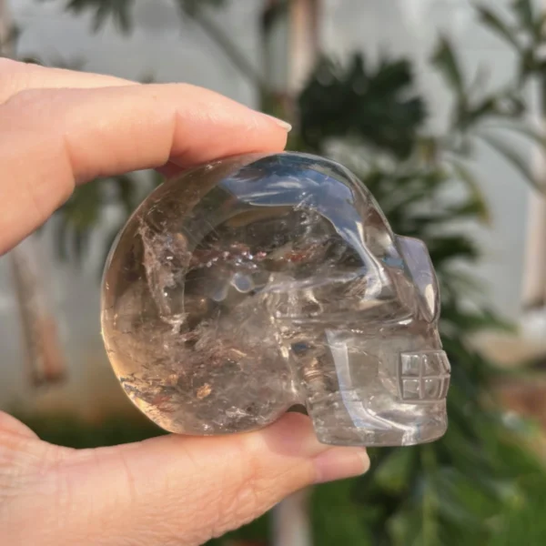 Smoky Quartz Crystal Skull - 245g