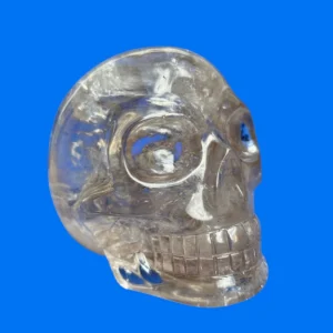 Smoky Quartz Skull with Rainbow and Mirror