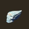 trolleite-traveller-skull-raphael3.jpg Blue Trolleite Traveller Skull โ 11 cm Hand-Carved